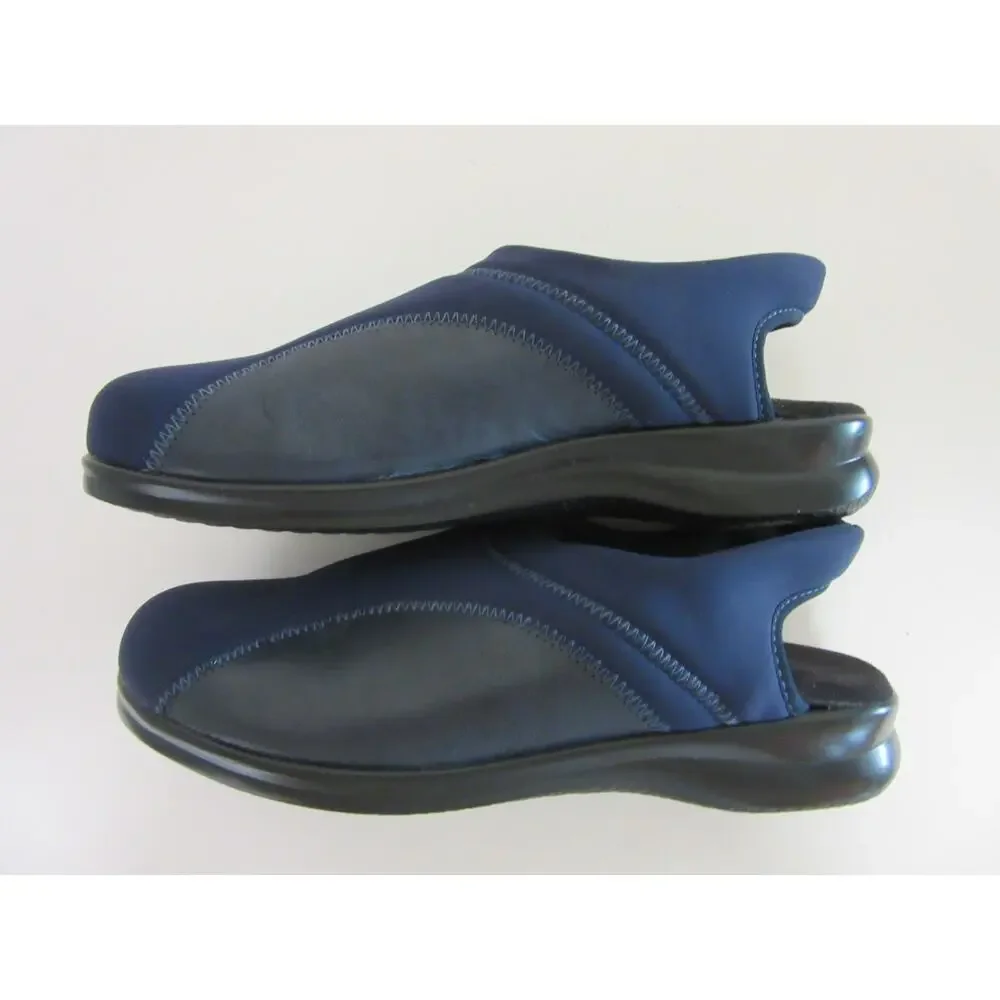 FLEXUS Spring Step Navy 40 Flexia Slingback Comfort Cushioned Lounge Shoes-JB2
